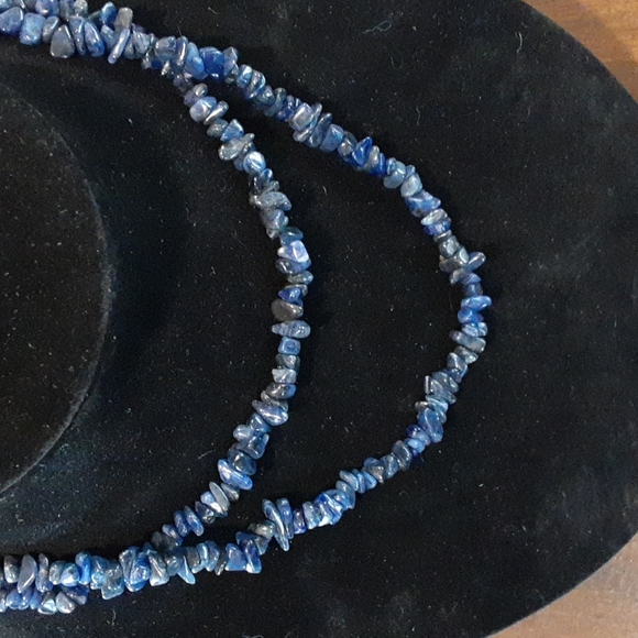 Lapis Lazuli Chip Necklace - Picture 2 of 5
